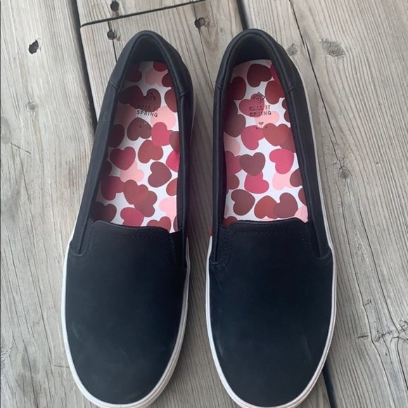 Call It Spring Luv Sneaker Flat in Black size 8.5